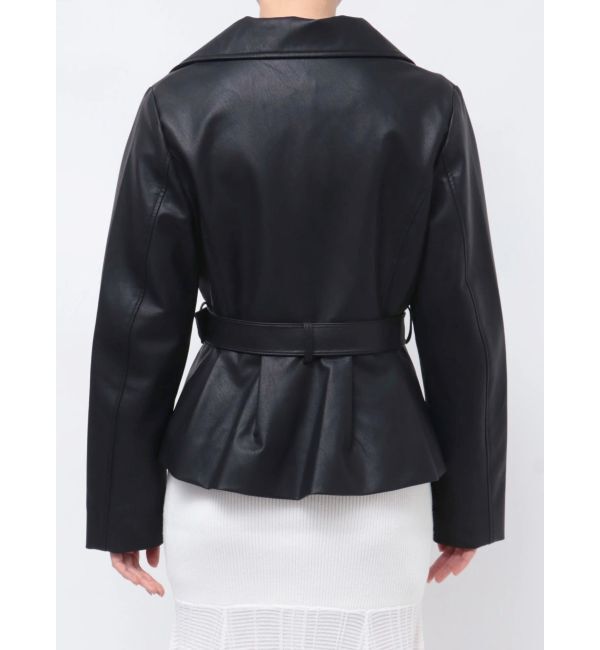 RESEXXY「ペプラムライダースジャケット」|ライダースジャケット|