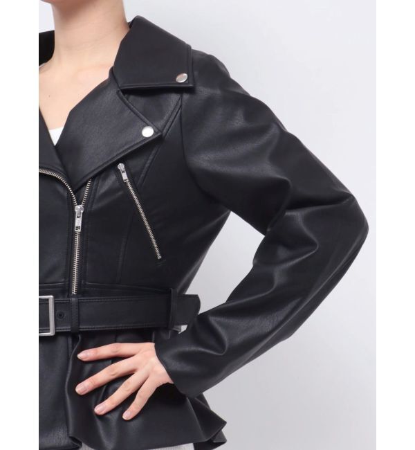 RESEXXY「ペプラムライダースジャケット」|ライダースジャケット|