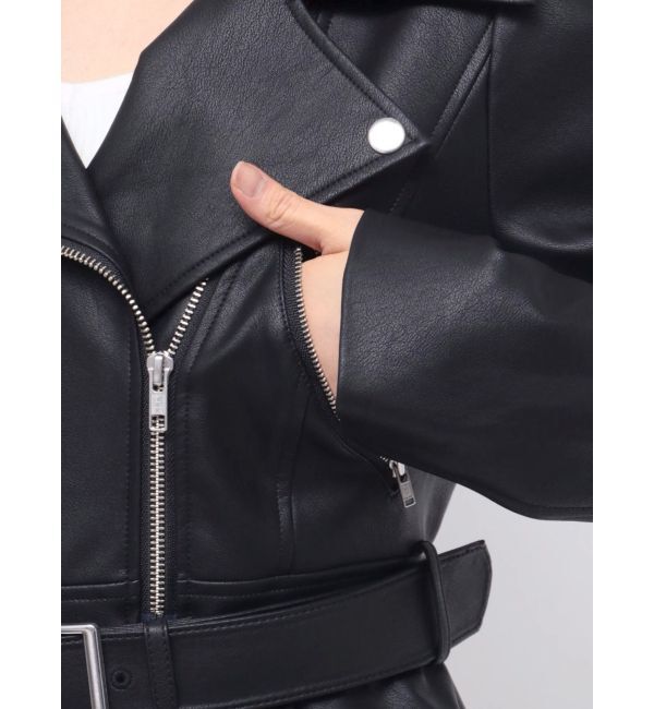 RESEXXY「ペプラムライダースジャケット」|ライダースジャケット|