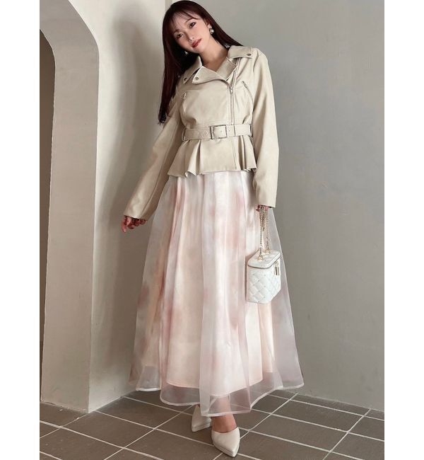 RESEXXY「ペプラムライダースジャケット」|ライダースジャケット|