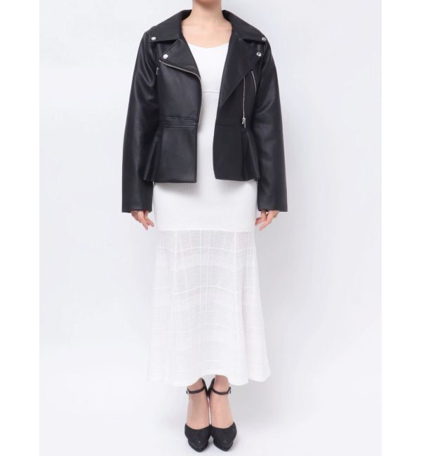 RESEXXY「ペプラムライダースジャケット」|ライダースジャケット|