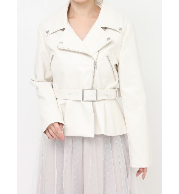 RESEXXY「ペプラムライダースジャケット」|ライダースジャケット|