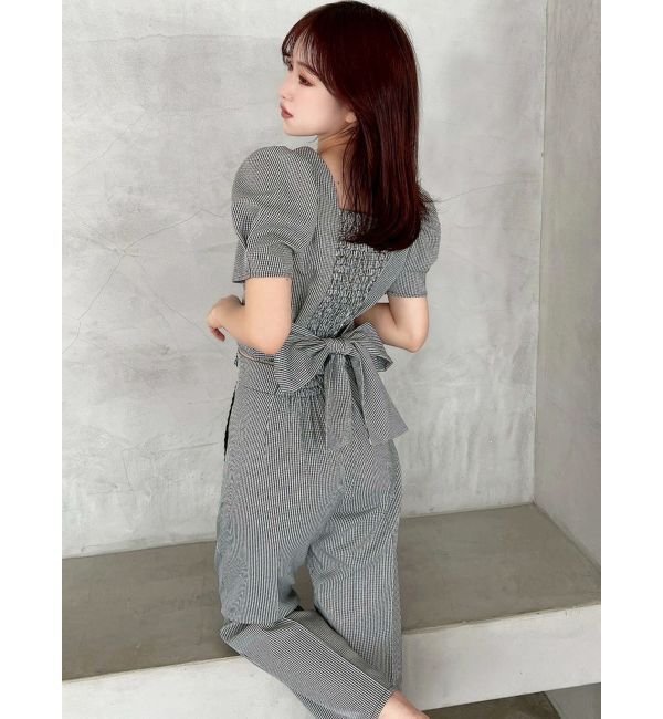 RESEXXY「バックリボンスクエアブラウス【セットアップ着用可能】」|シャツ・ブラウス|