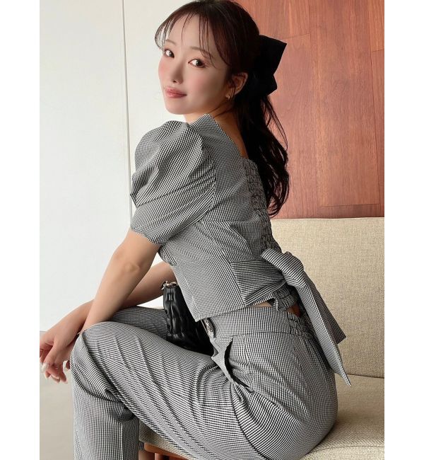 RESEXXY「バックリボンスクエアブラウス【セットアップ着用可能】」|シャツ・ブラウス|