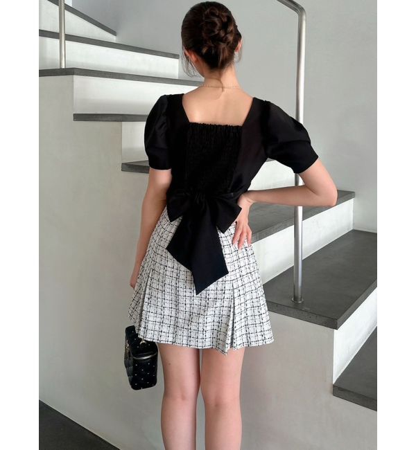 RESEXXY「バックリボンスクエアブラウス【セットアップ着用可能】」|シャツ・ブラウス|