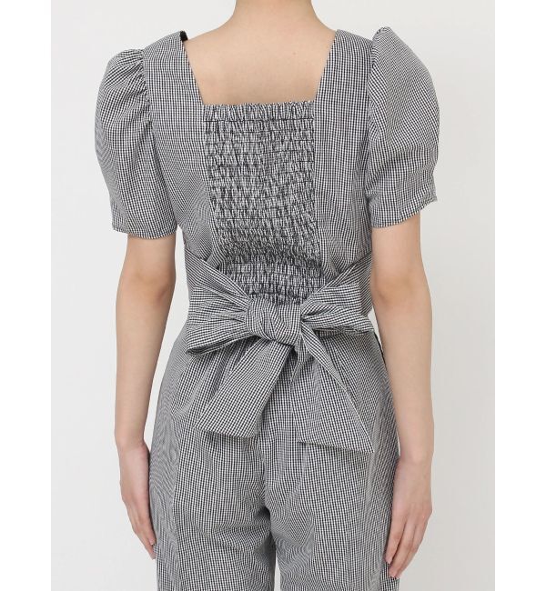 RESEXXY「バックリボンスクエアブラウス【セットアップ着用可能】」|シャツ・ブラウス|