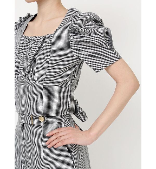 RESEXXY「バックリボンスクエアブラウス【セットアップ着用可能】」|シャツ・ブラウス|