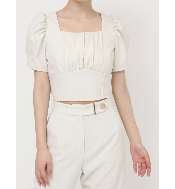 RESEXXY「バックリボンスクエアブラウス【セットアップ着用可能】」|シャツ・ブラウス|