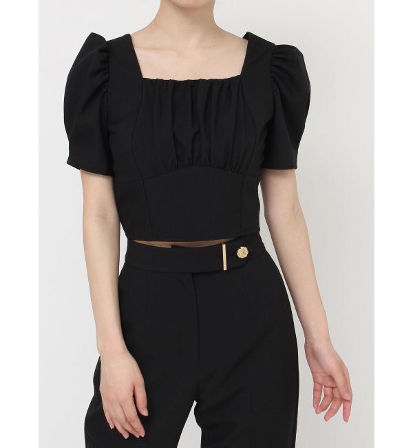 RESEXXY「バックリボンスクエアブラウス【セットアップ着用可能】」|シャツ・ブラウス|