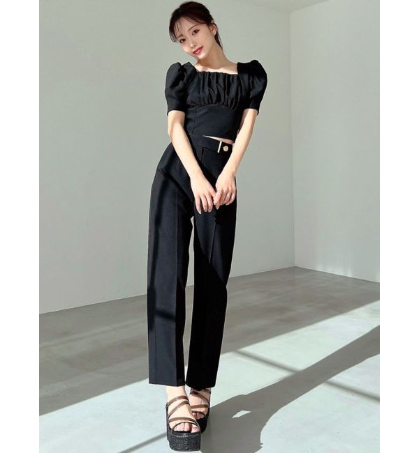 RESEXXY「バックリボンスクエアブラウス【セットアップ着用可能】」|シャツ・ブラウス|