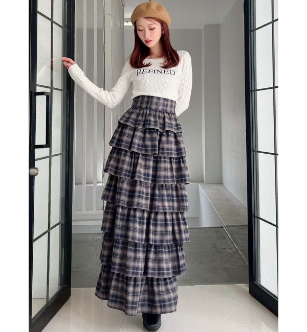 RESEXXY「オーバーラップフリルスカート」|スカート|