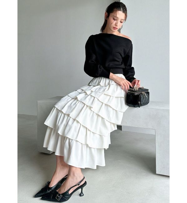 RESEXXY「オーバーラップフリルスカート」|スカート|