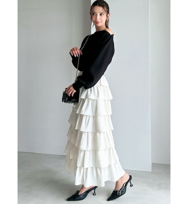RESEXXY「オーバーラップフリルスカート」|スカート|