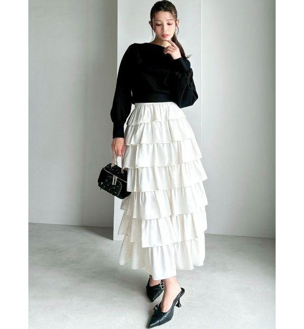 RESEXXY「オーバーラップフリルスカート」|スカート|