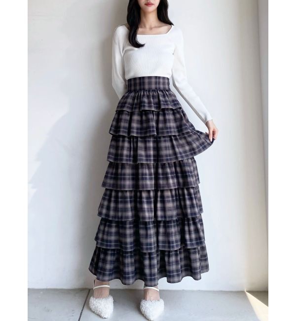 RESEXXY「オーバーラップフリルスカート」|スカート|