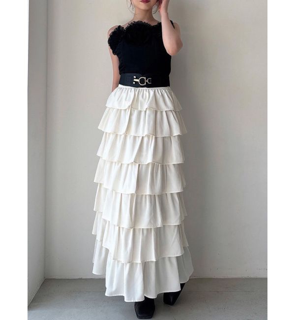 RESEXXY「オーバーラップフリルスカート」|スカート|