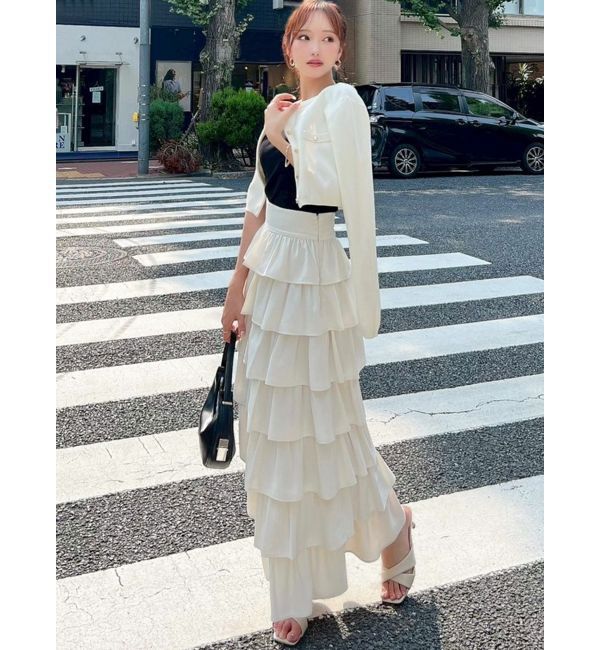 RESEXXY「オーバーラップフリルスカート」|スカート|