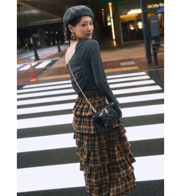 RESEXXY「オーバーラップフリルスカート」|スカート|