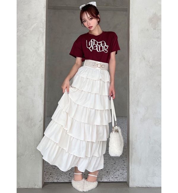 RESEXXY「オーバーラップフリルスカート」|スカート|