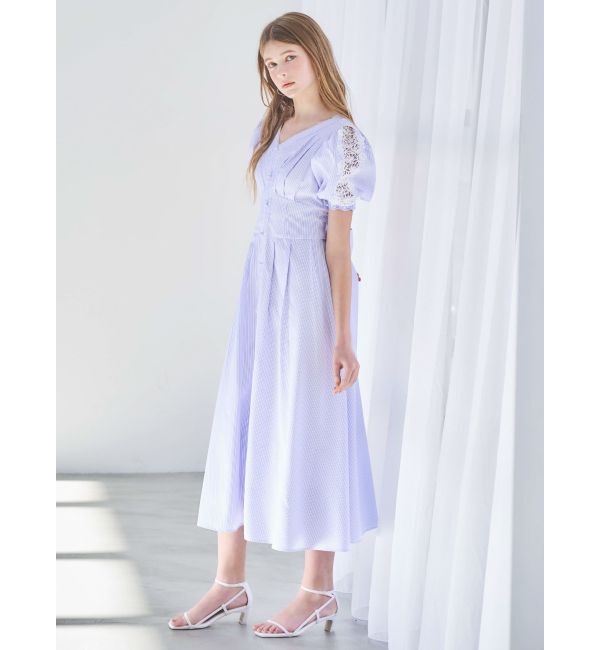 dazzlin「レースドッキングスリーブワンピース」|ワンピース|