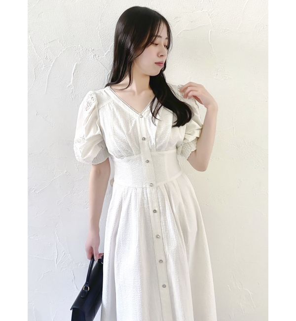 dazzlin「レースドッキングスリーブワンピース」|ワンピース|