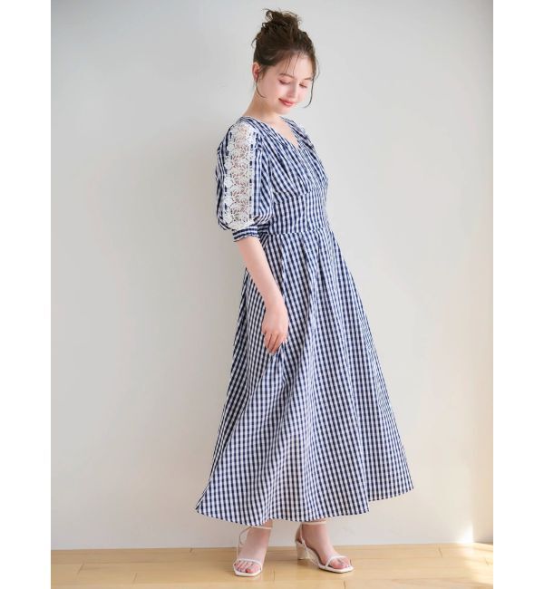 dazzlin「レースドッキングスリーブワンピース」|ワンピース|