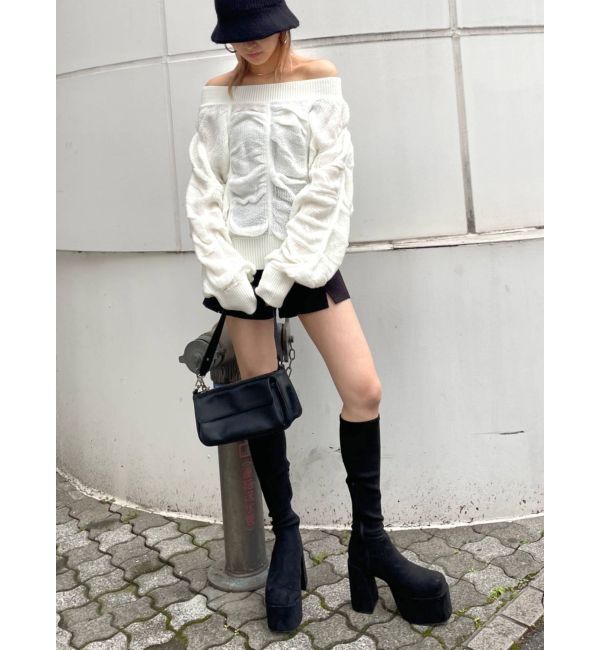 EMODA「ワイドドレープニット」|ニット・セーター|