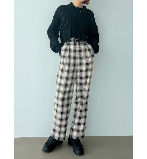 EMODA「CURVE SLEEVE CRASH KNIT」|ニット・セーター|