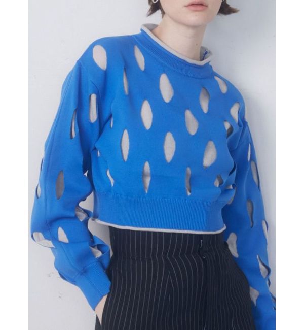 EMODA「ホールレイヤードニット」|ニット・セーター|