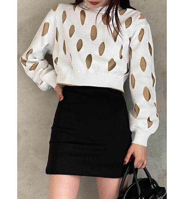 EMODA「ホールレイヤードニット」|ニット・セーター|