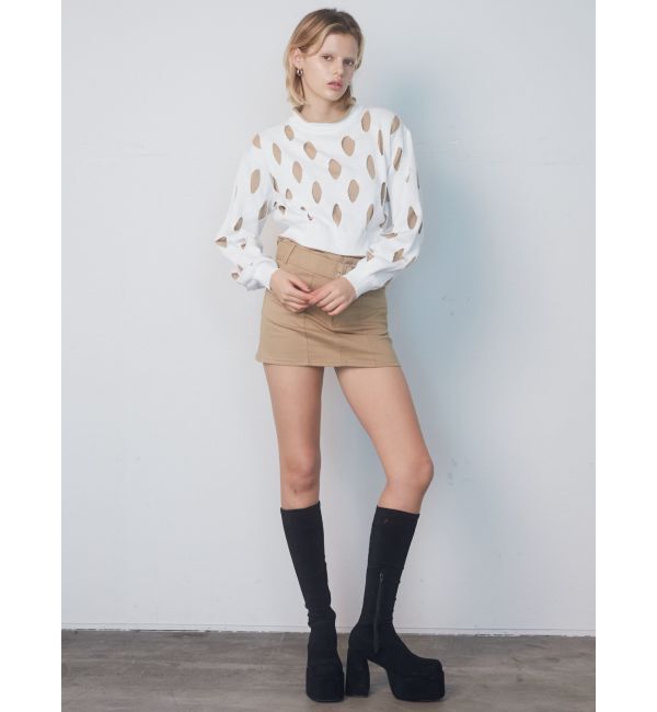 EMODA「ホールレイヤードニット」|ニット・セーター|