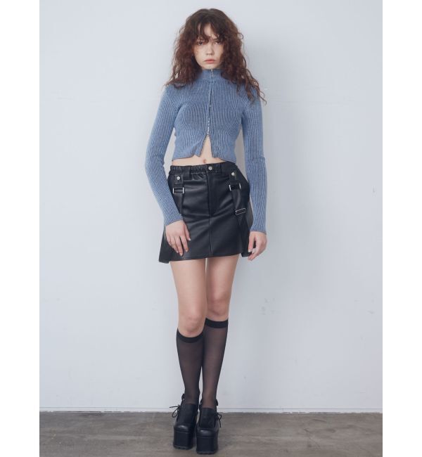 EMODA「プレーティングリブジップニット」|ニット・セーター|