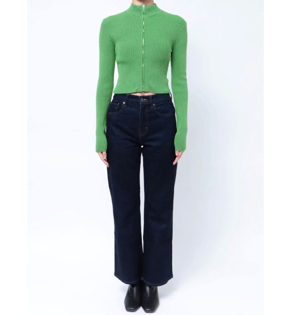 EMODA「プレーティングリブジップニット」|ニット・セーター|