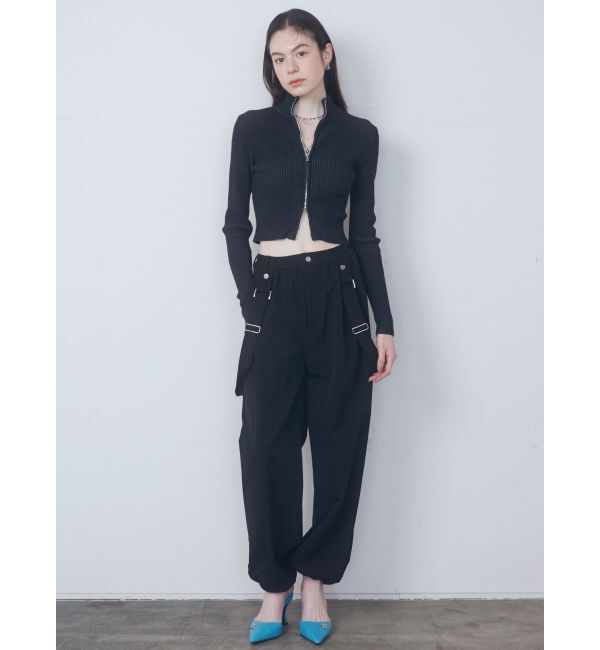 EMODA「プレーティングリブジップニット」|ニット・セーター|