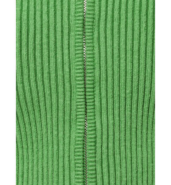 EMODA「プレーティングリブジップニット」|ニット・セーター|