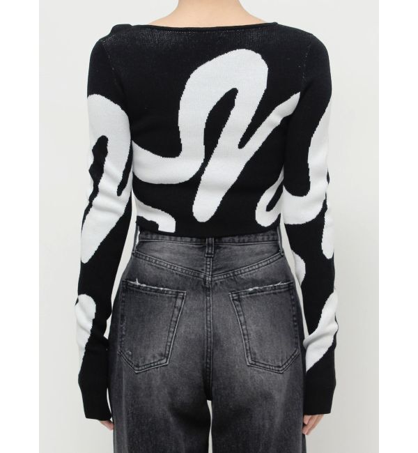 EMODA「フロントレースフィットニット」|ニット・セーター|