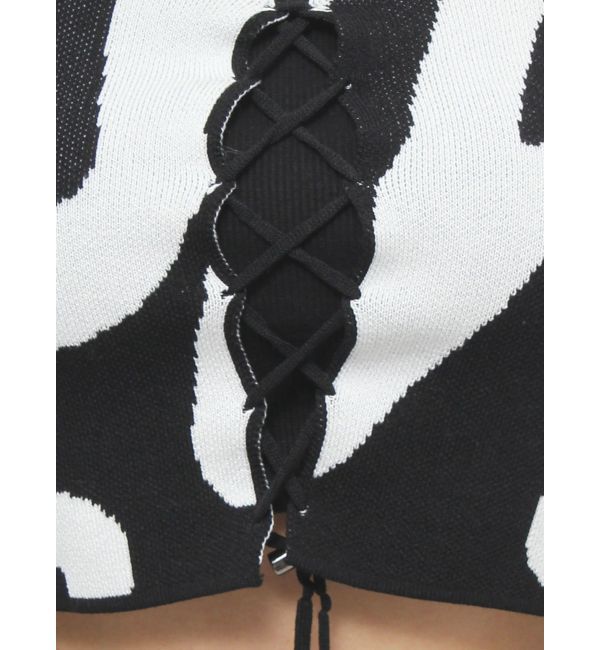 EMODA「フロントレースフィットニット」|ニット・セーター|