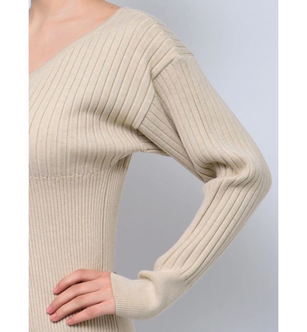 EMODA「フロントジップロングトップス」|ニット・セーター|