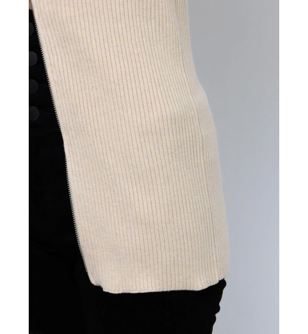 EMODA「フロントジップロングトップス」|ニット・セーター|