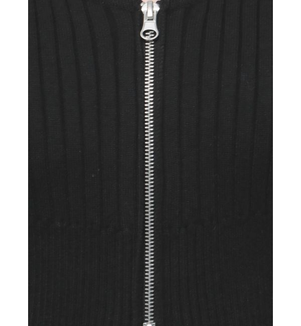 EMODA「フロントジップロングトップス」|ニット・セーター|