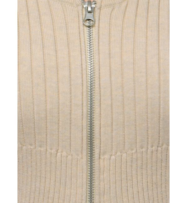 EMODA「フロントジップロングトップス」|ニット・セーター|