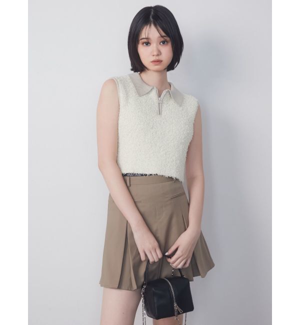 EMODA「ジャガードプリーツミニスカート」|スカート|