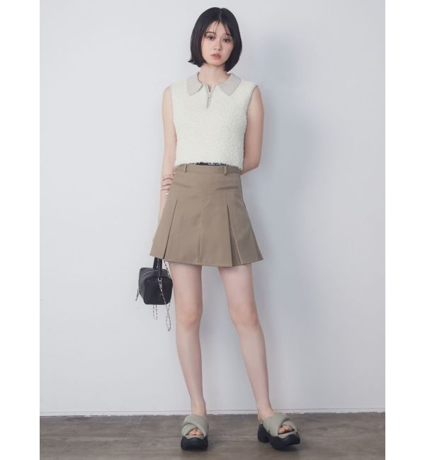 EMODA「ジャガードプリーツミニスカート」|スカート|