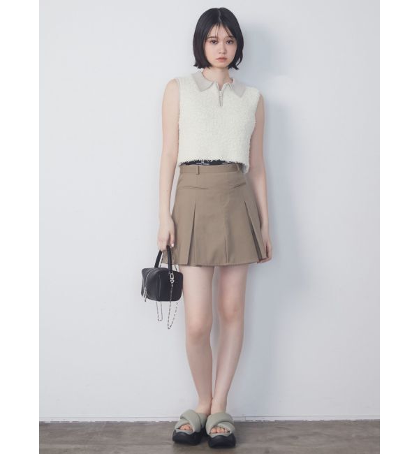 EMODA「ジャガードプリーツミニスカート」|スカート|