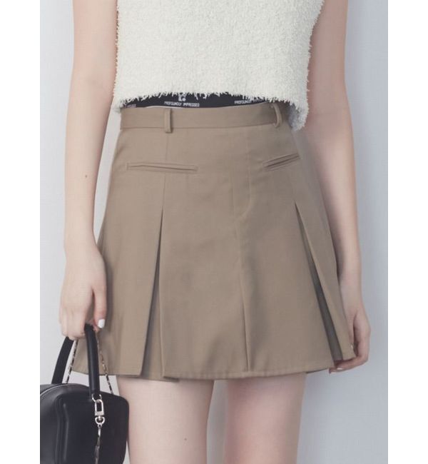 EMODA「ジャガードプリーツミニスカート」|スカート|