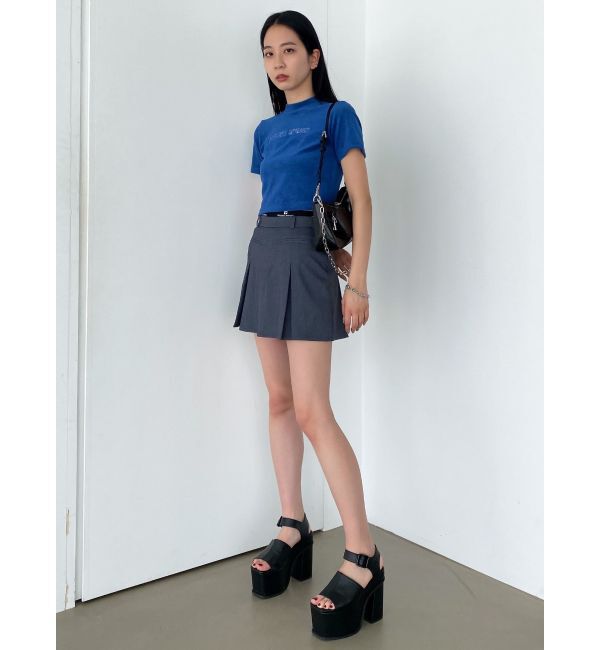 EMODA「ジャガードプリーツミニスカート」|スカート|