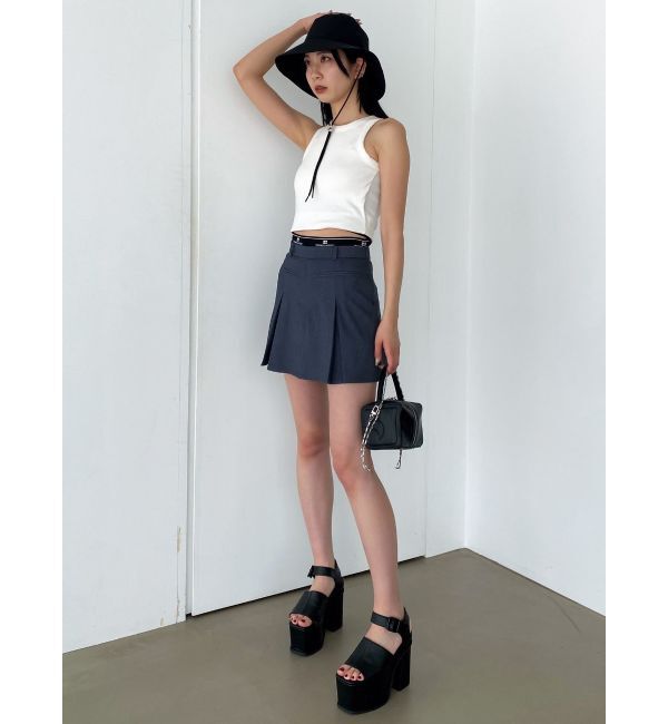 EMODA「ジャガードプリーツミニスカート」|スカート|