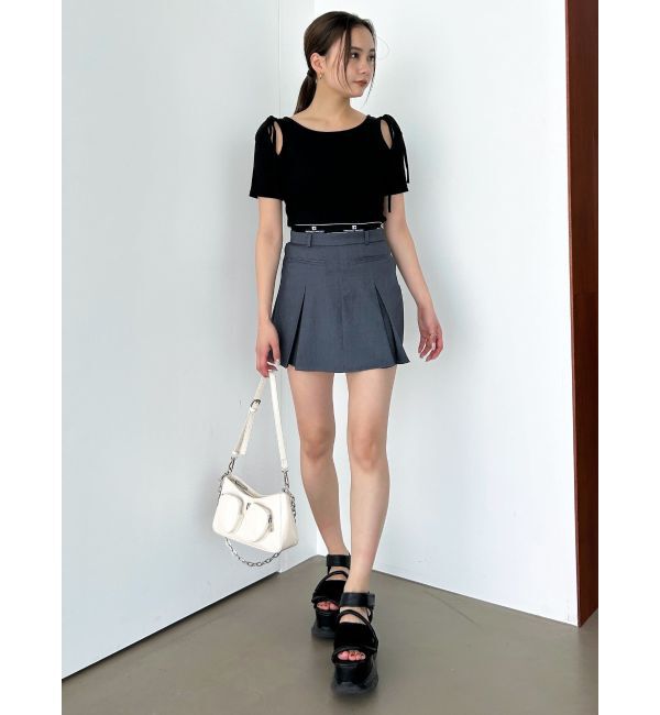 EMODA「ジャガードプリーツミニスカート」|スカート|