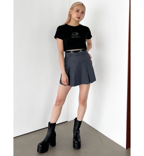 EMODA「ジャガードプリーツミニスカート」|スカート|