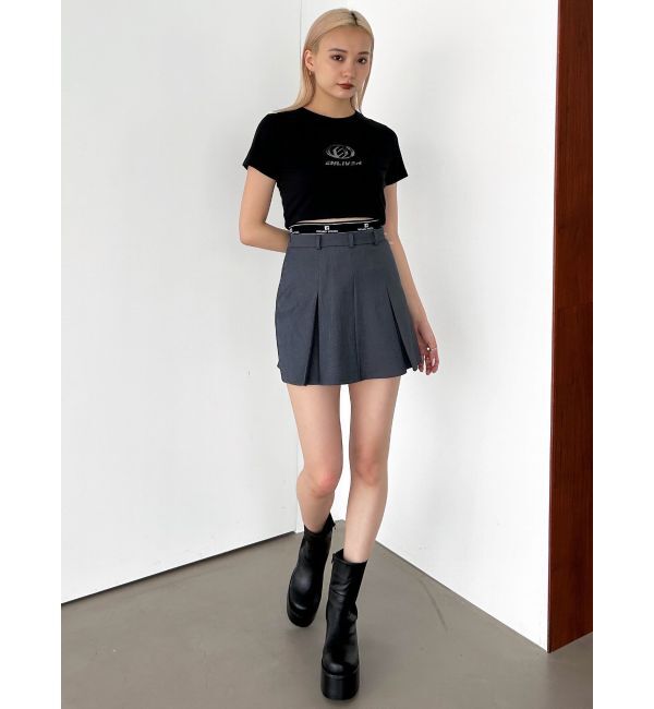 EMODA「ジャガードプリーツミニスカート」|スカート|